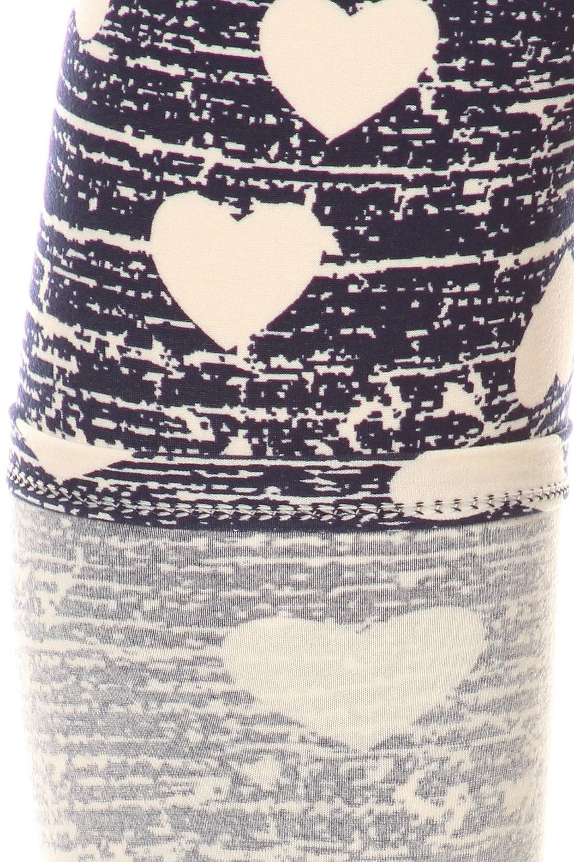 Rustic Hearts Plus Size Valentine's Day Leggings