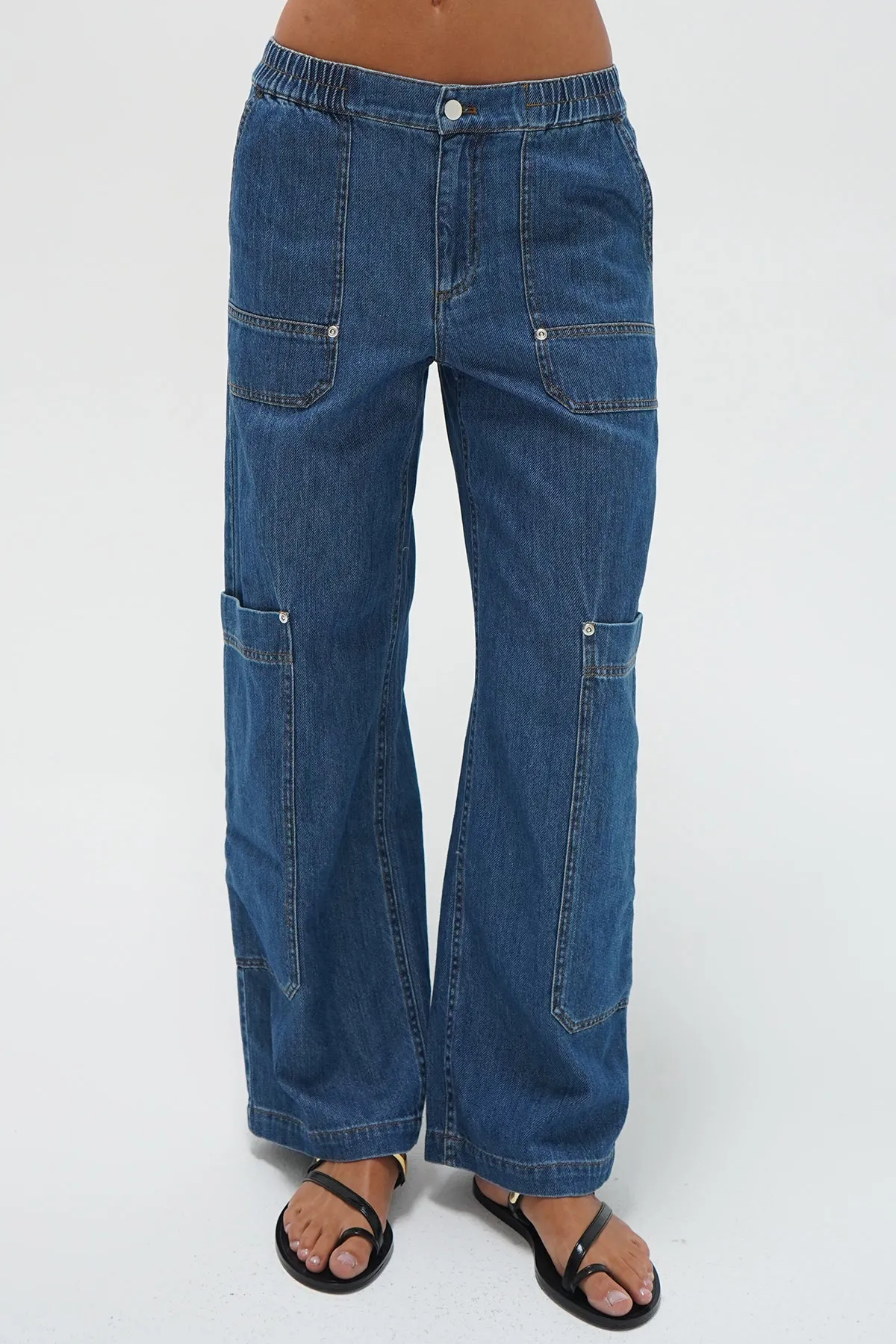 Ryleigh Utility Pant - Soft Denim