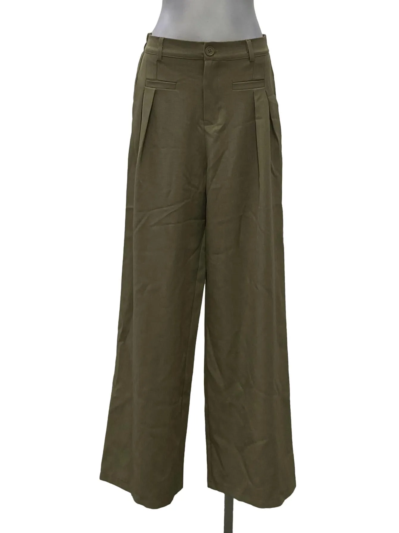 Sage Green Straight Pants