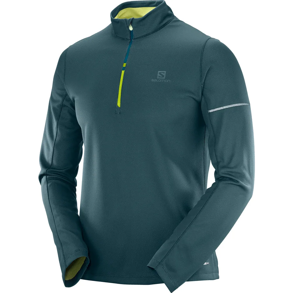 Salomon Mens Agile HZ Half Zip Active Shirts