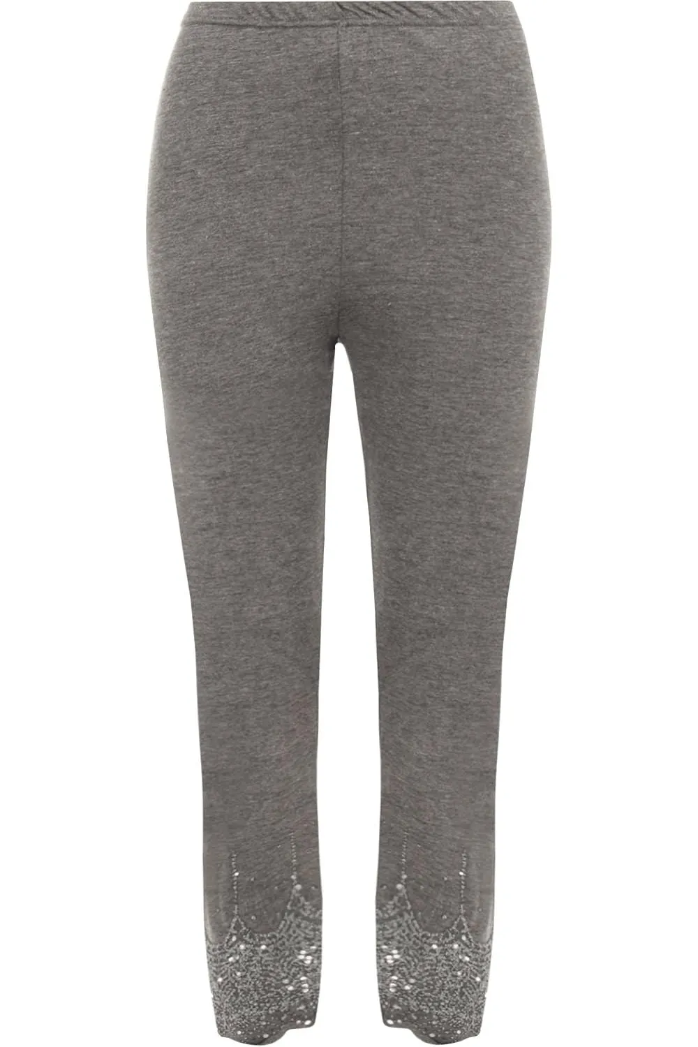 Scallop Edge Sequin Leggings