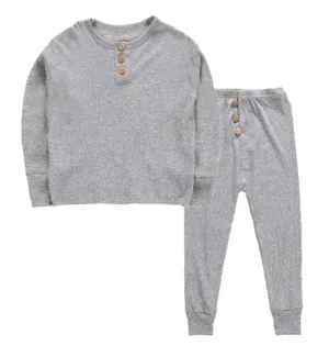 Scotty Grey Ribbed PJ