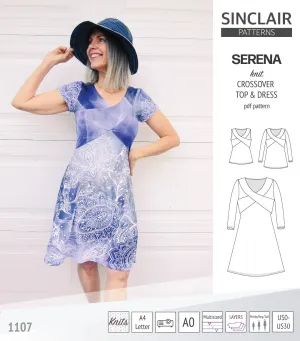 Serena crossover knit top and dress(PDF)