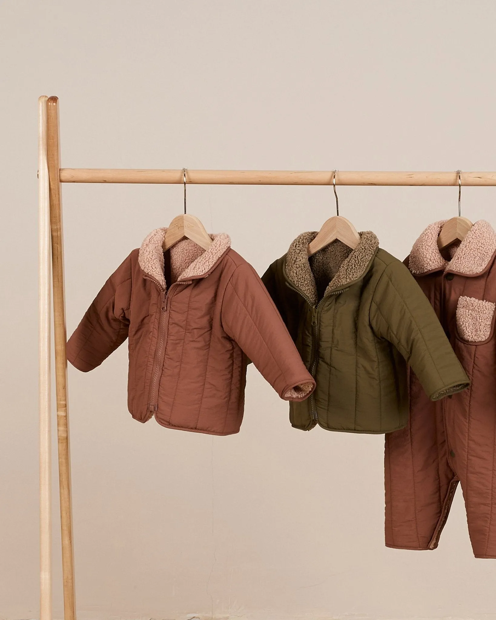 Shearling Zip Jacket || Blush
