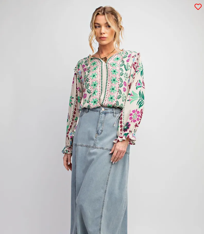 She's An Angel Rayon Top