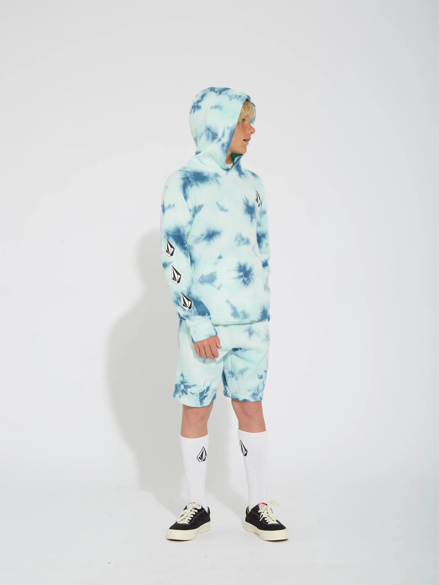 Short Iconic Stone Plus Fleece - TEMPLE TEAL - (ENFANT)