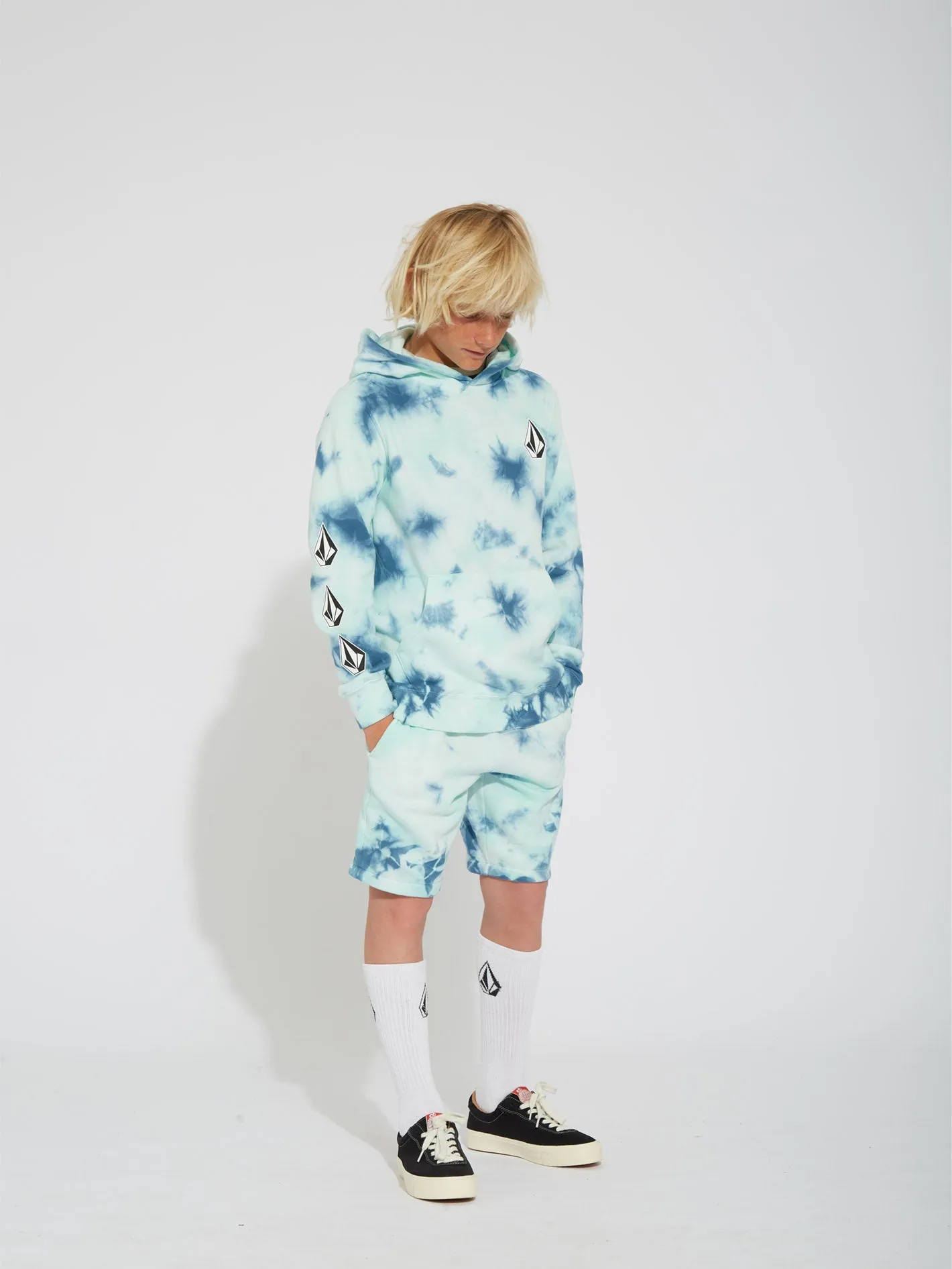 Short Iconic Stone Plus Fleece - TEMPLE TEAL - (ENFANT)