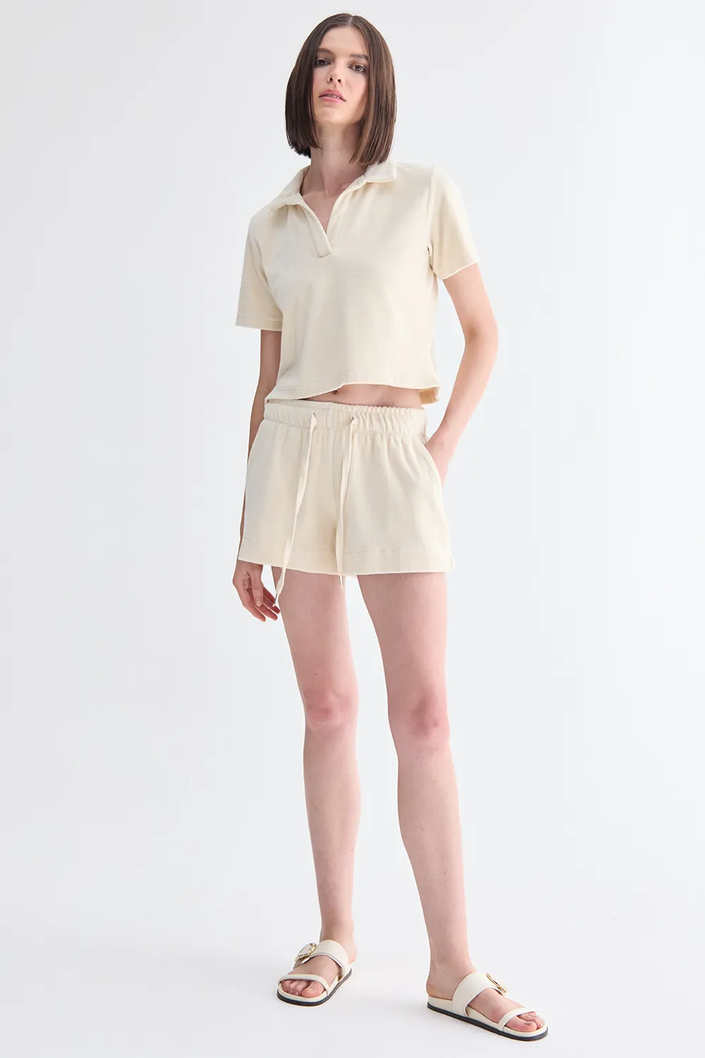 SHORTS RELAXED BEGE