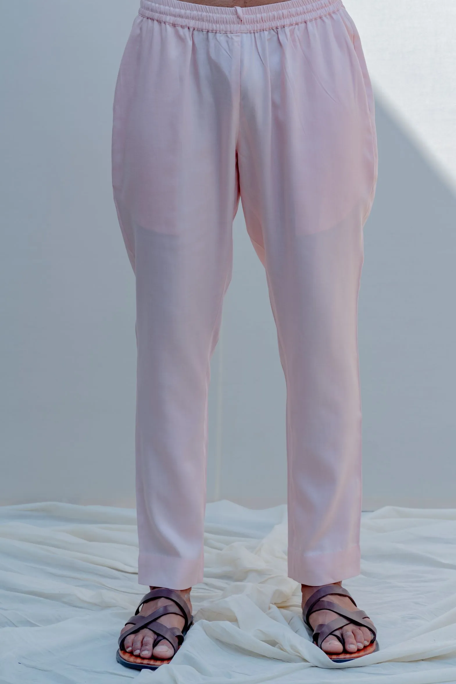 Sinti- Peach Asymmetric Kurta Set
