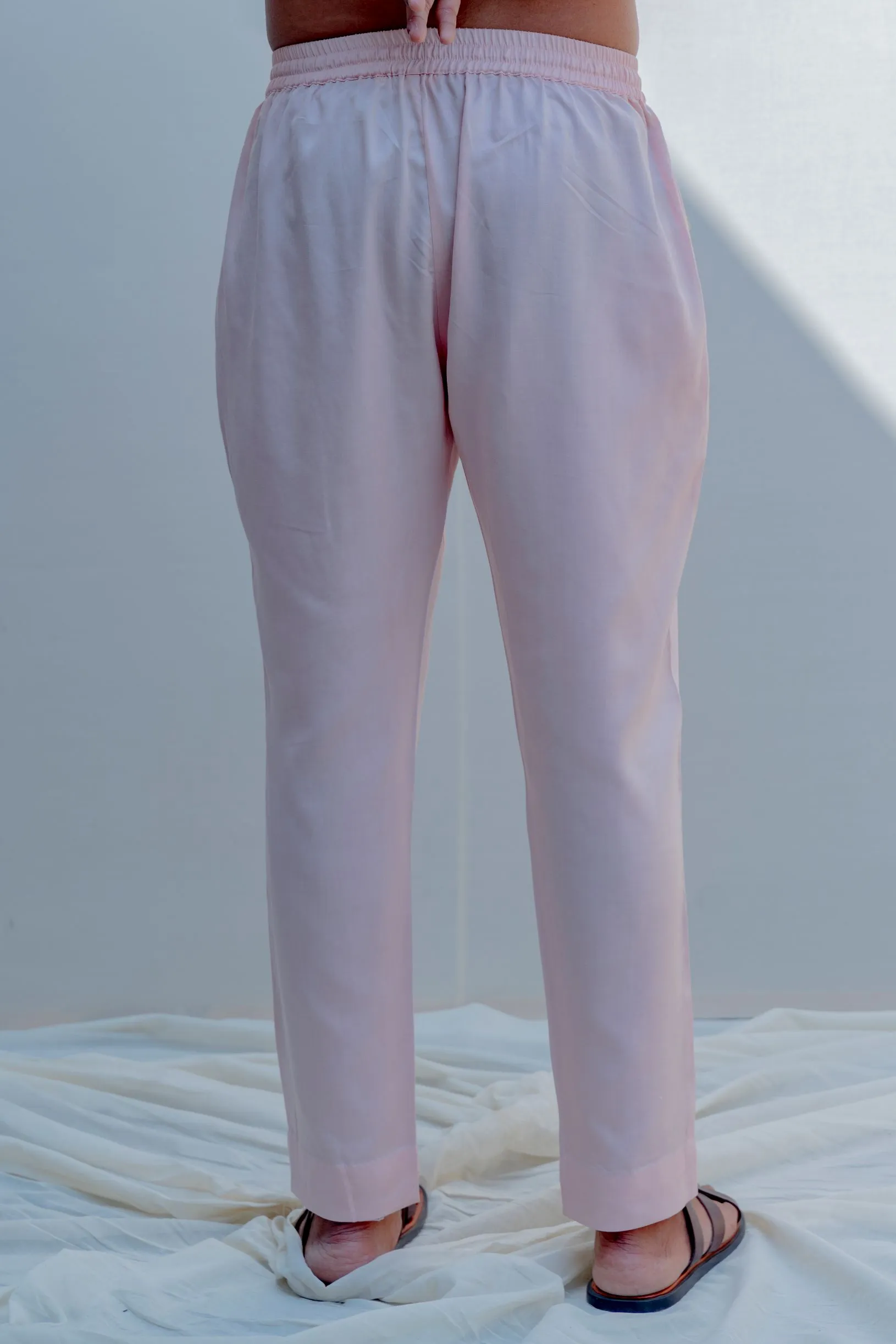 Sinti- Peach Asymmetric Kurta Set
