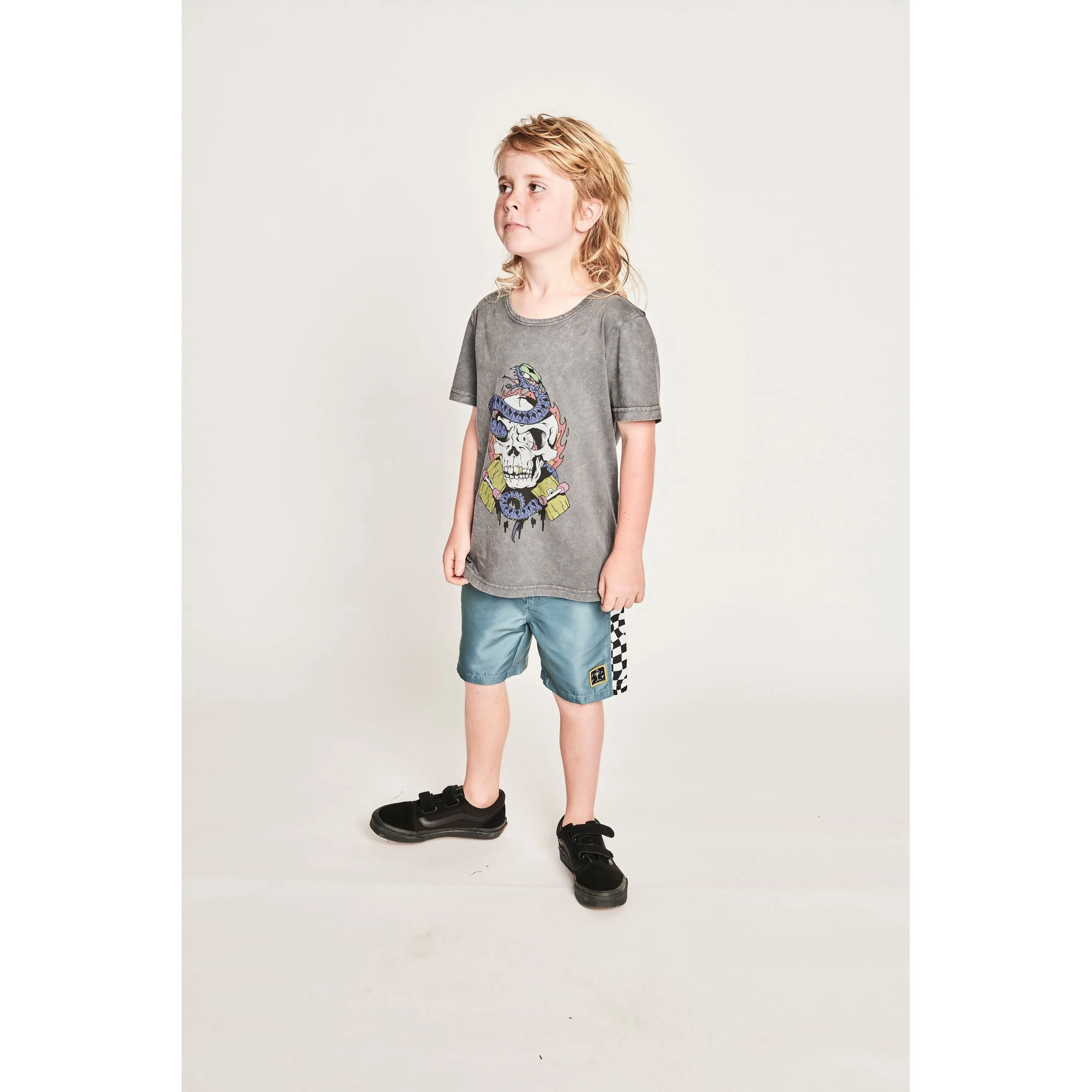 Sk8Nake Ss Tee - Mineral Grey