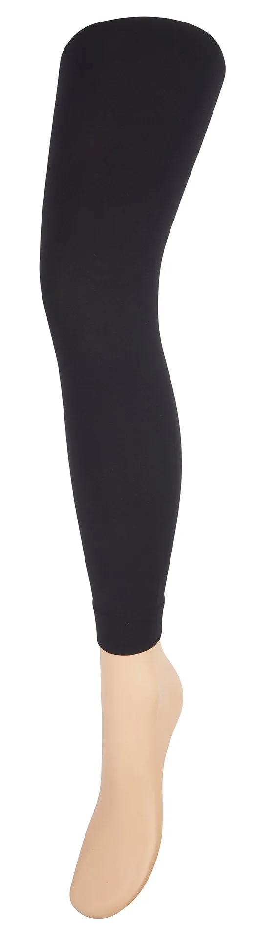 Skin Smoothing Black Opaque Legging Tights- ELLE