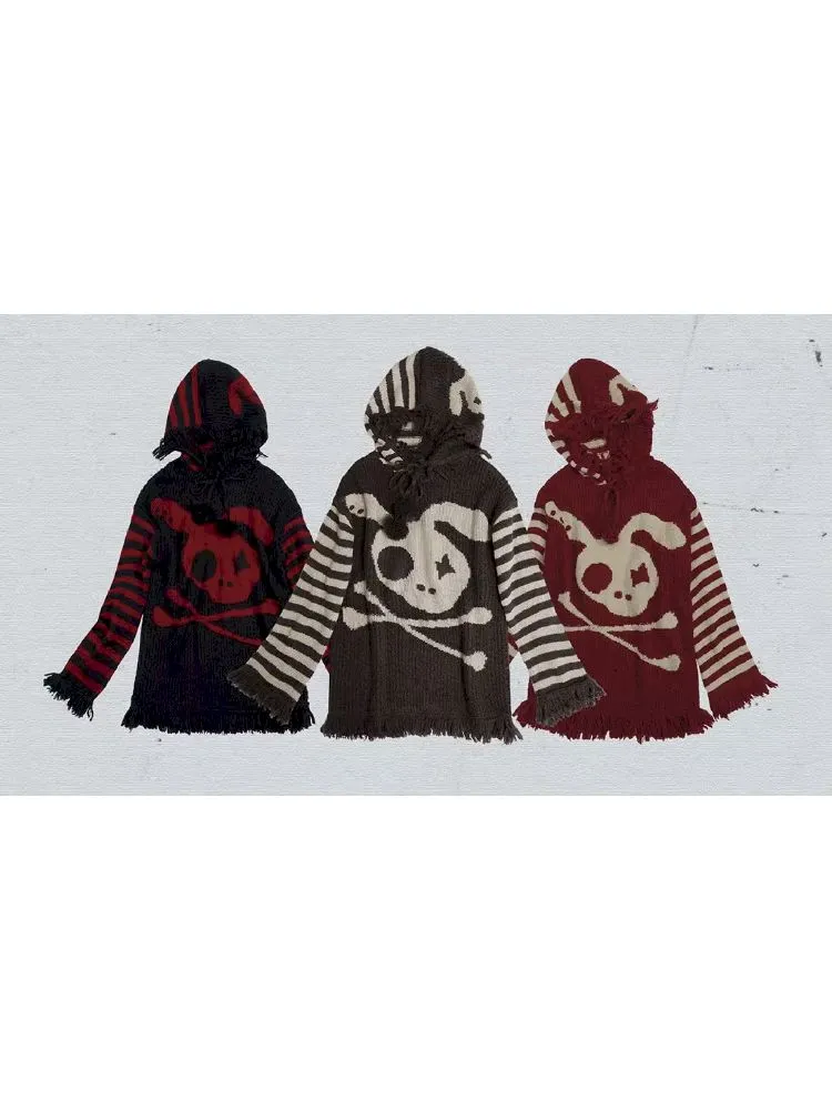 skull rabbit loose knit