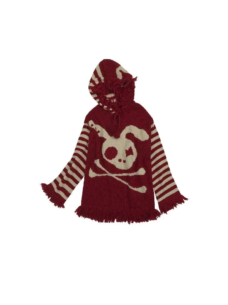 skull rabbit loose knit