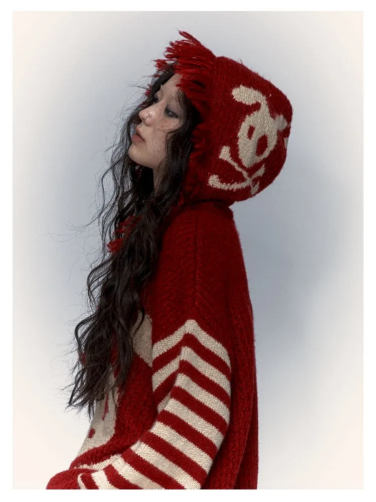 skull rabbit loose knit