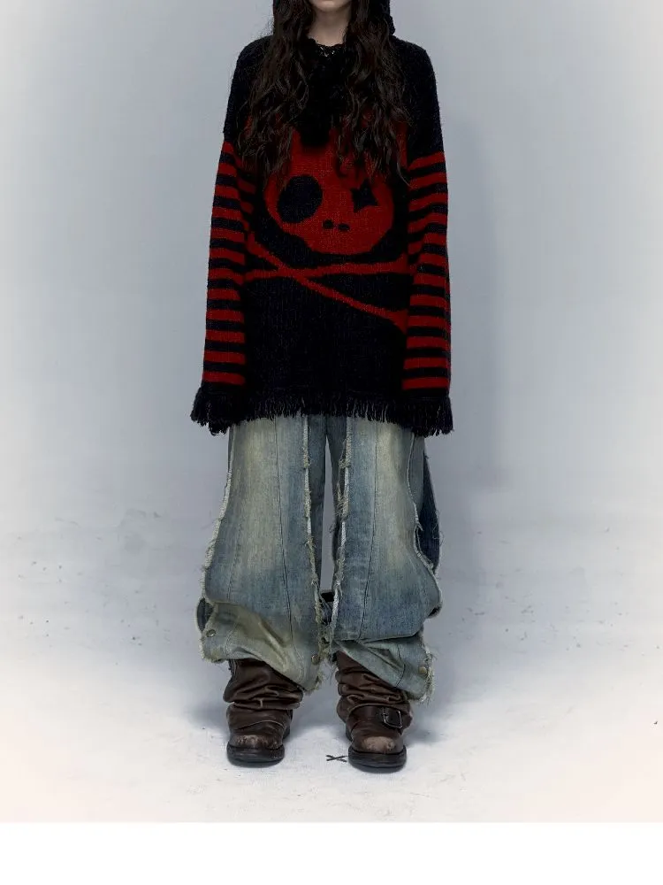 skull rabbit loose knit
