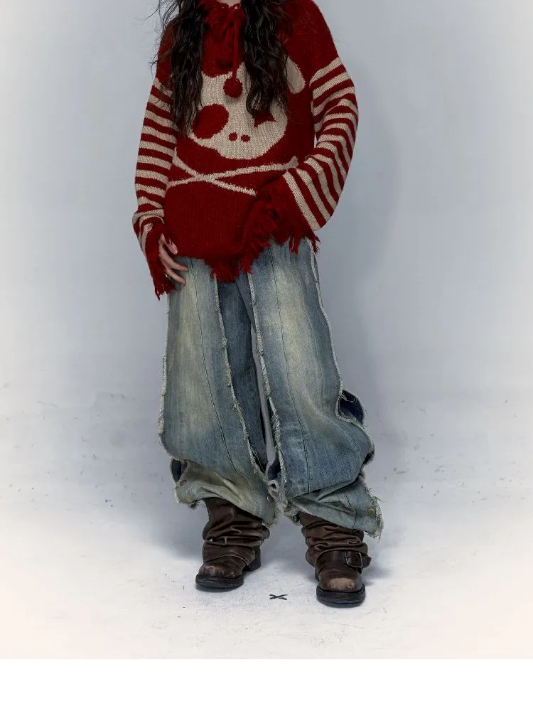 skull rabbit loose knit
