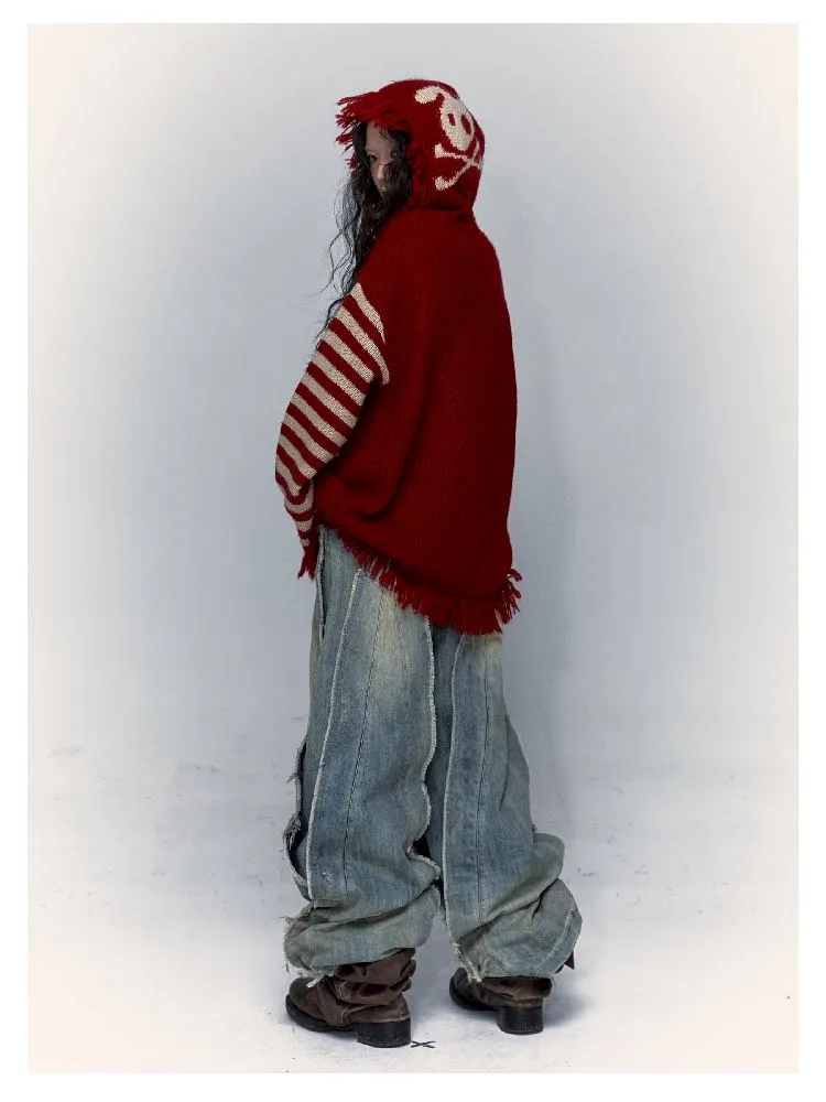 skull rabbit loose knit