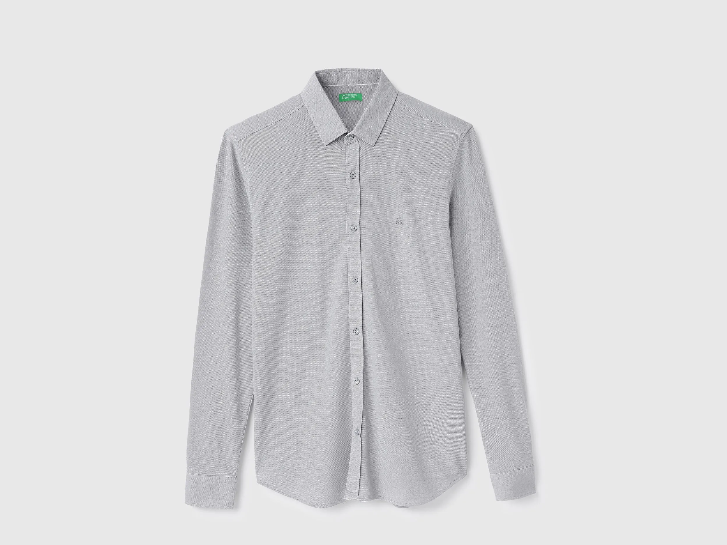 Slim Fit Spread Collar Solid Shirts