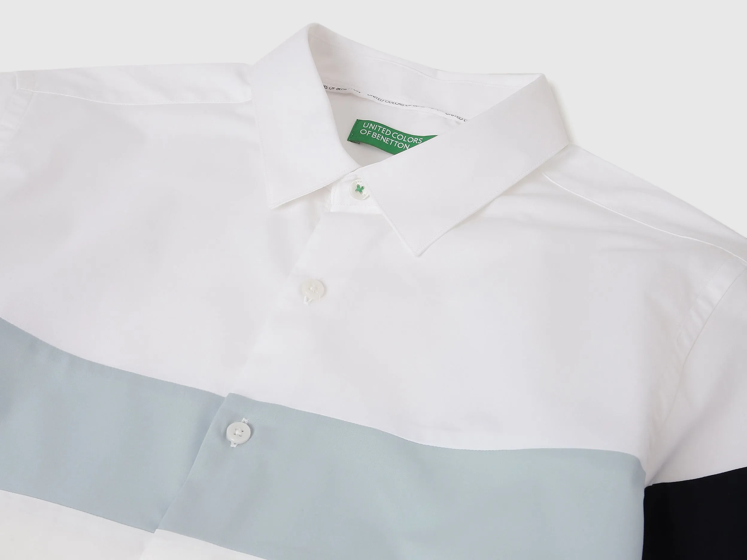 Slim Fit Spread Collar Solid Shirts
