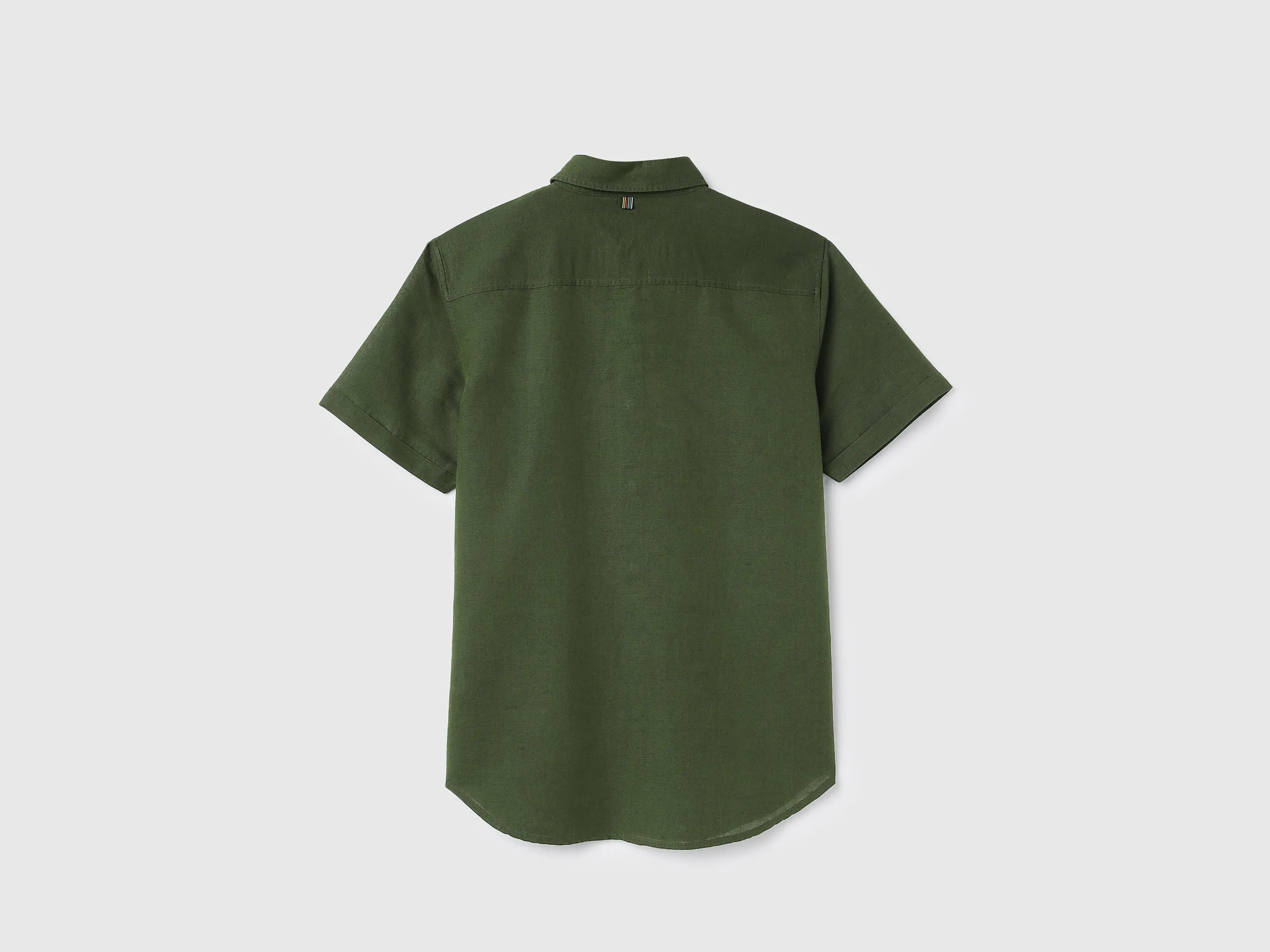 Slim Fit Spread Collar Solid Shirts