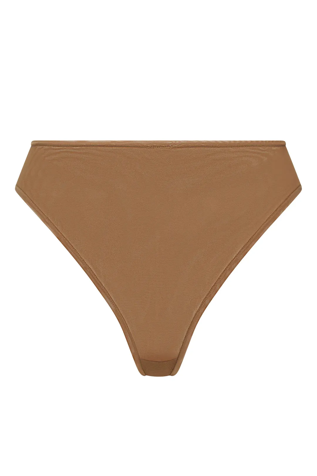 Soft Mesh Brief in Almond