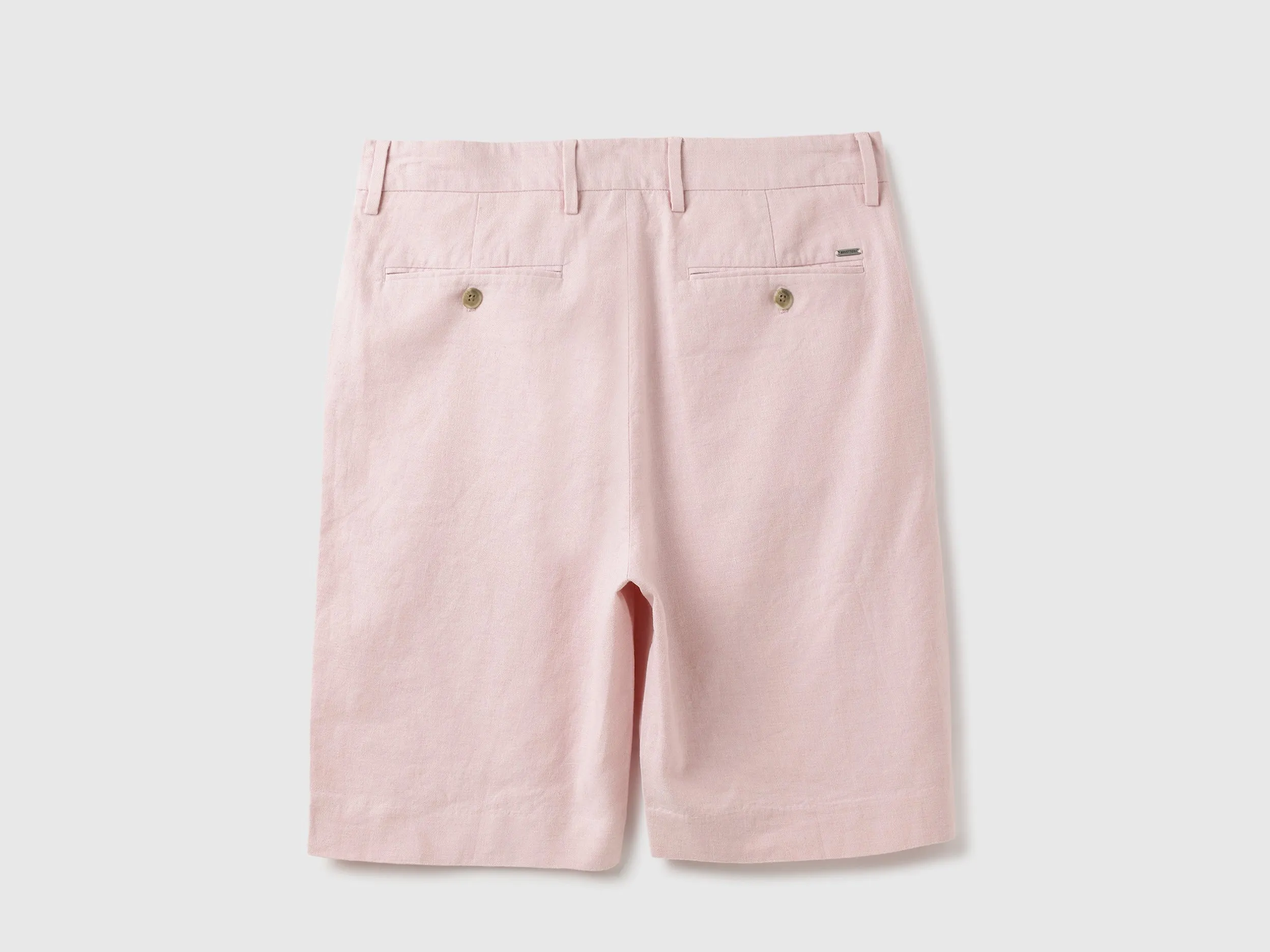 Solid Comfort Fit Bermuda Shorts