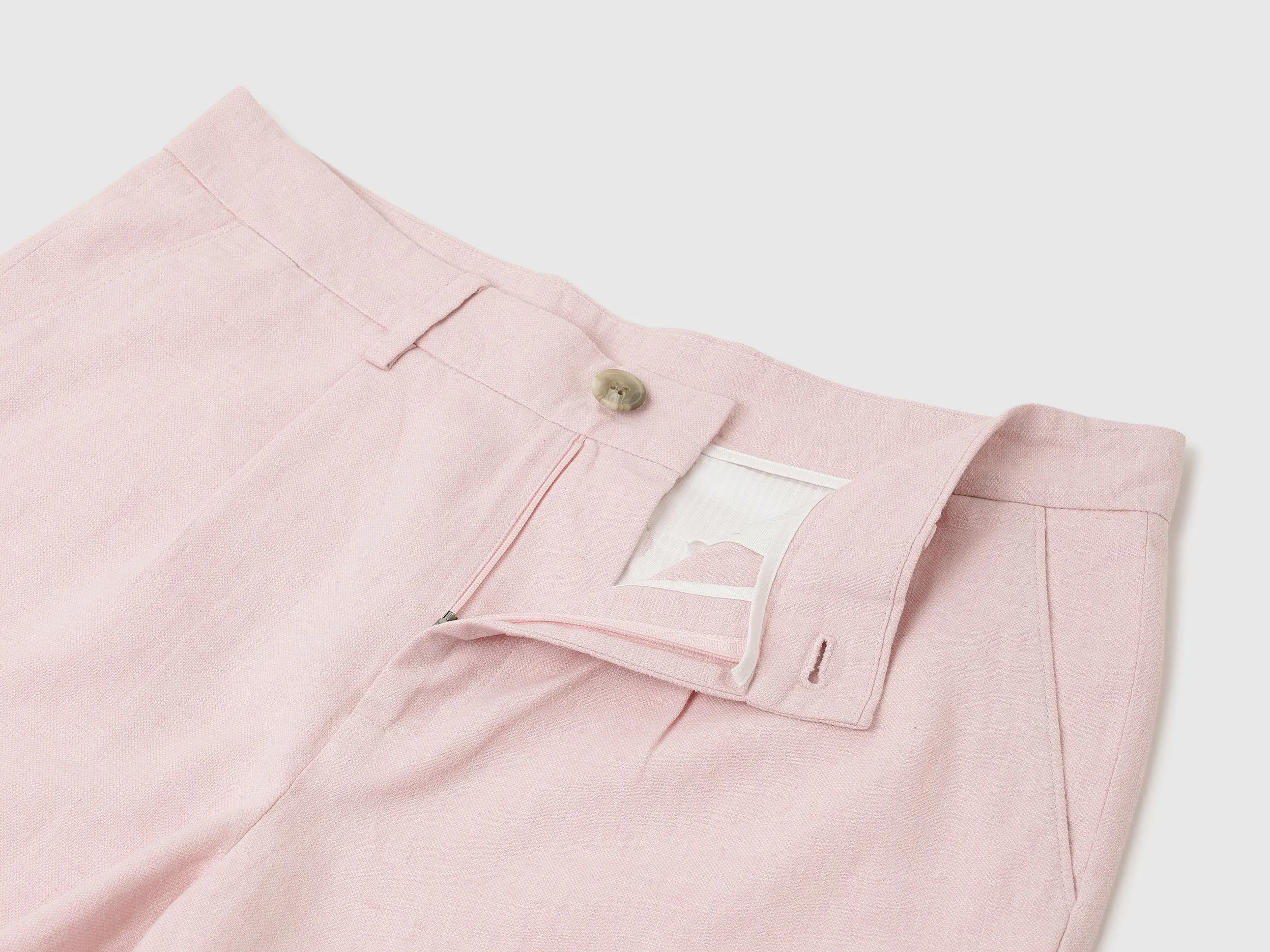 Solid Comfort Fit Bermuda Shorts