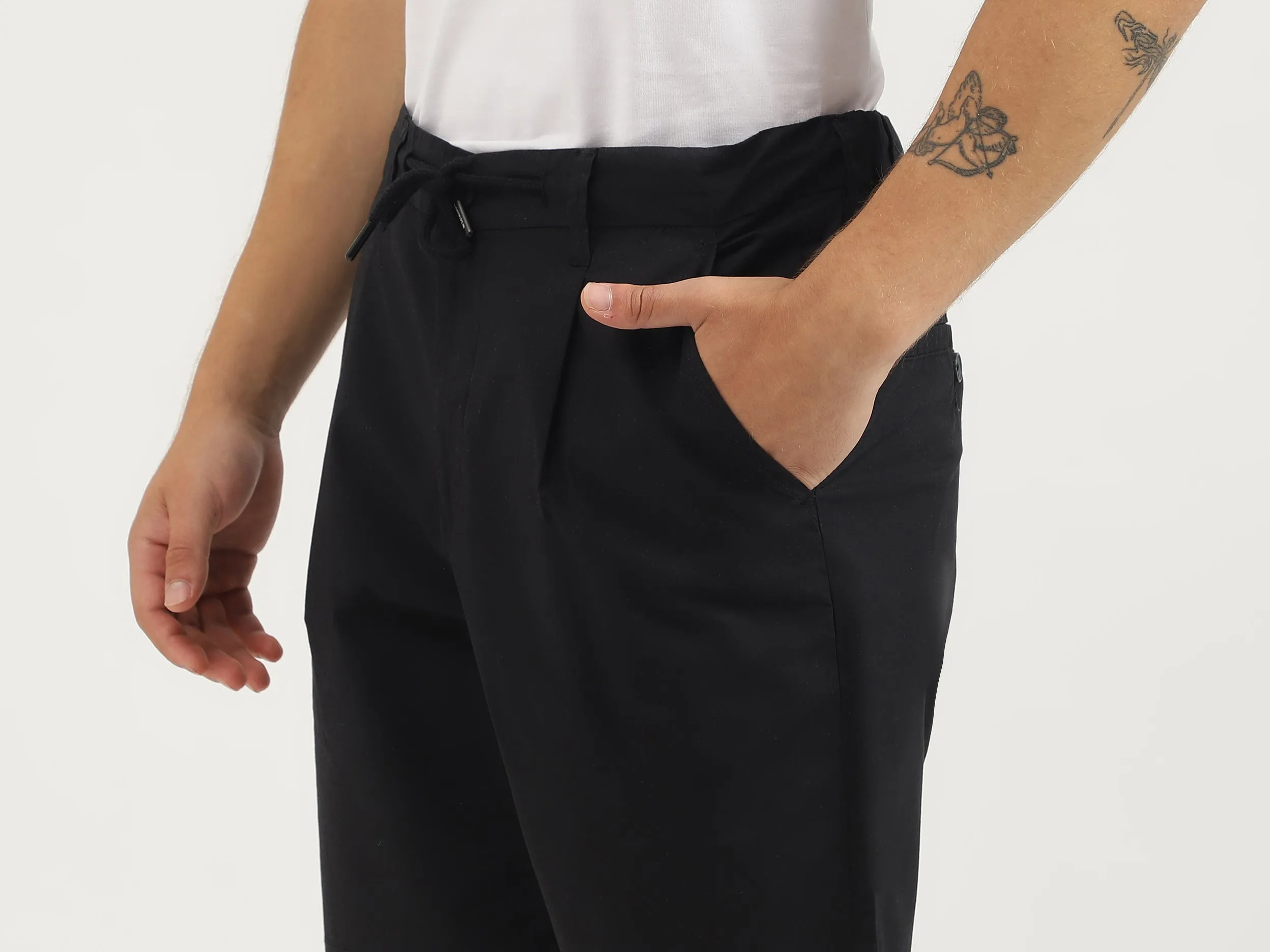 Solid Relaxed Fit Shorts