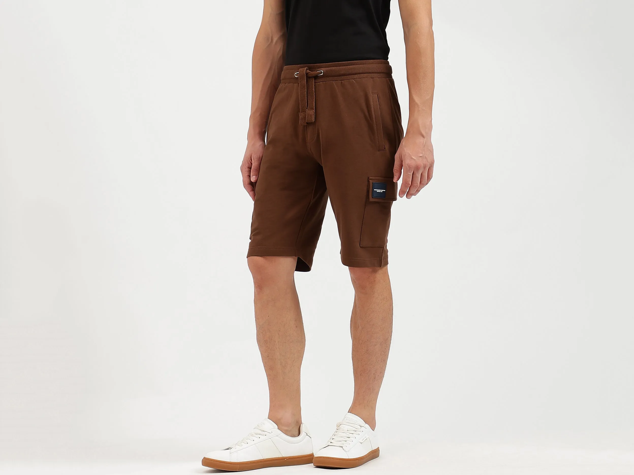 Solid Relaxed Fit Shorts