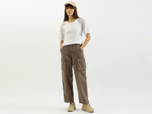 Solid Straight Fit Cargo Pants