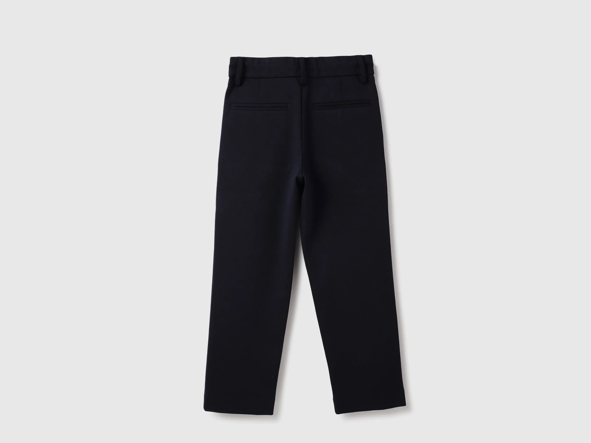 Solid Straight Fit Pleated Pants