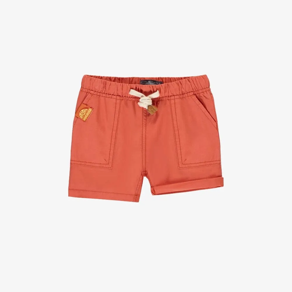 Souris Mini Baby Boys Relaxed Fit Shorts - Orange