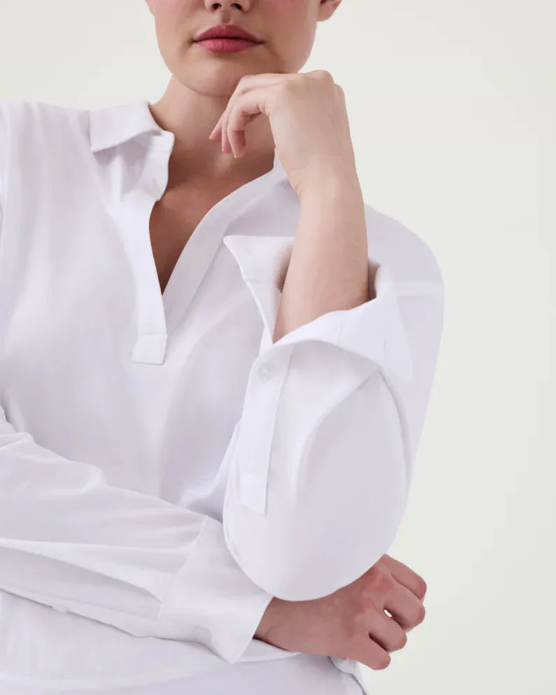 Spanx The Collared Long Sleeve Bodysuit