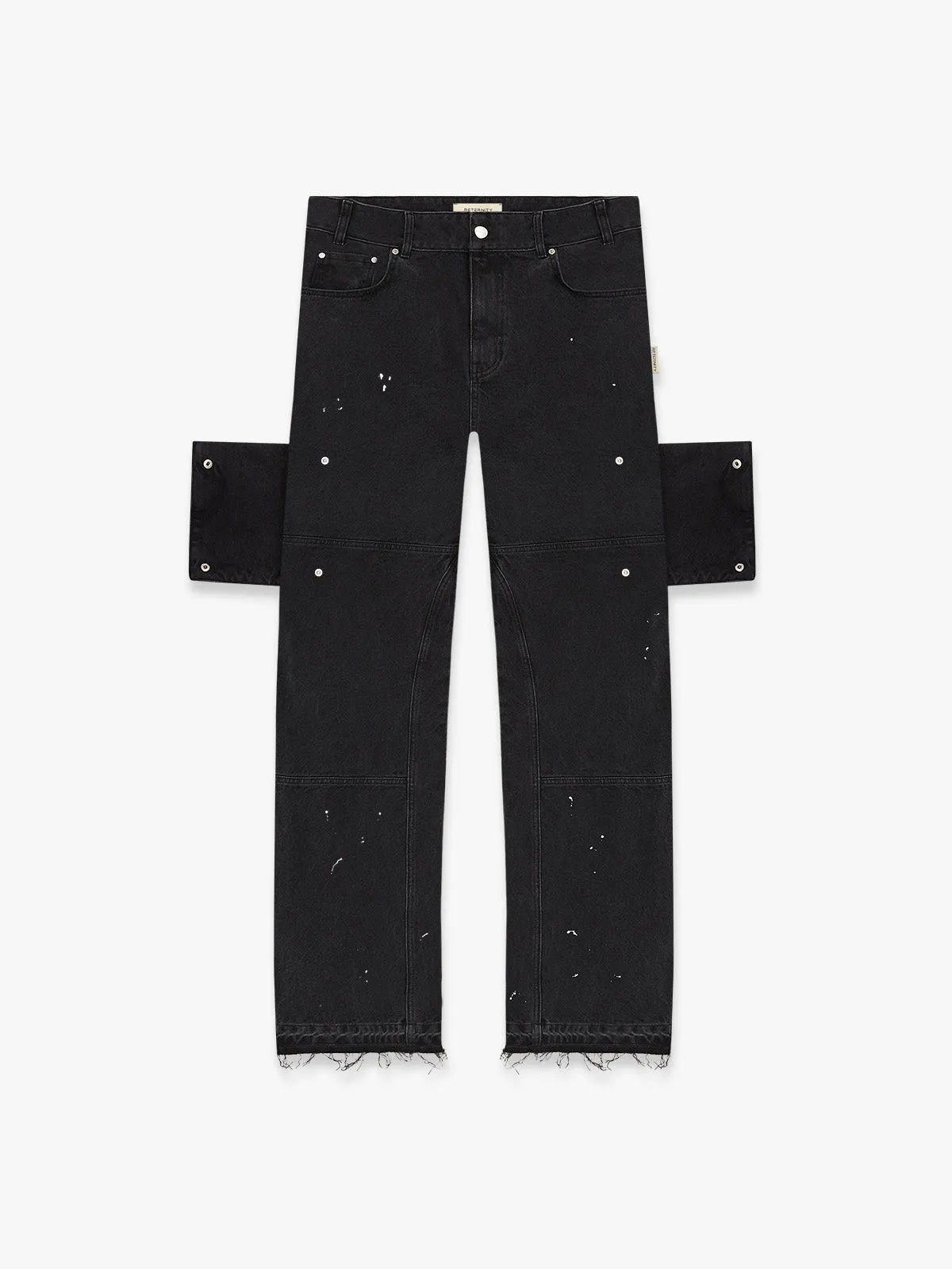 SPLATTER DENIM - WASHED BLACK