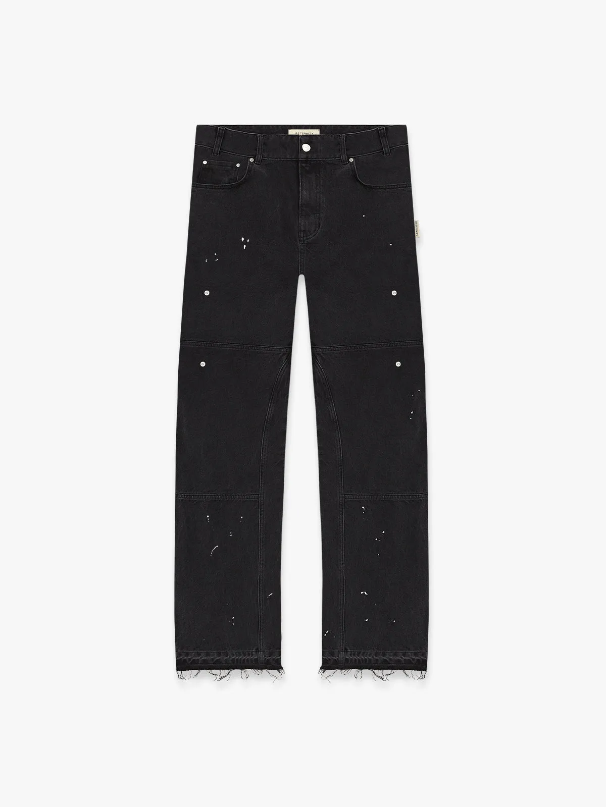 SPLATTER DENIM - WASHED BLACK