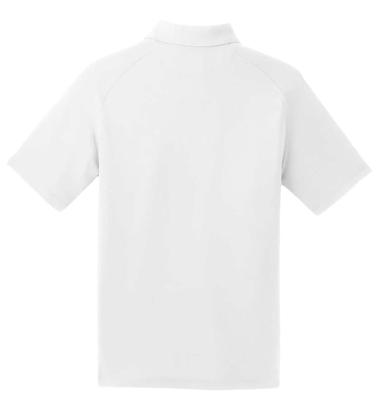 Sport-Tek Dry Zone Raglan Polo. T475 White