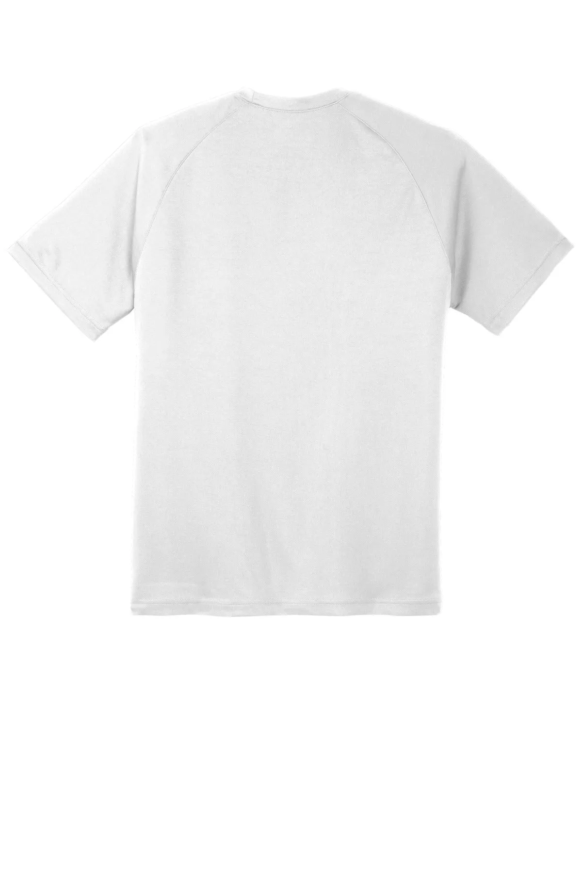 Sport-Tek Dry Zone Short Sleeve Raglan T-Shirt. T473 White
