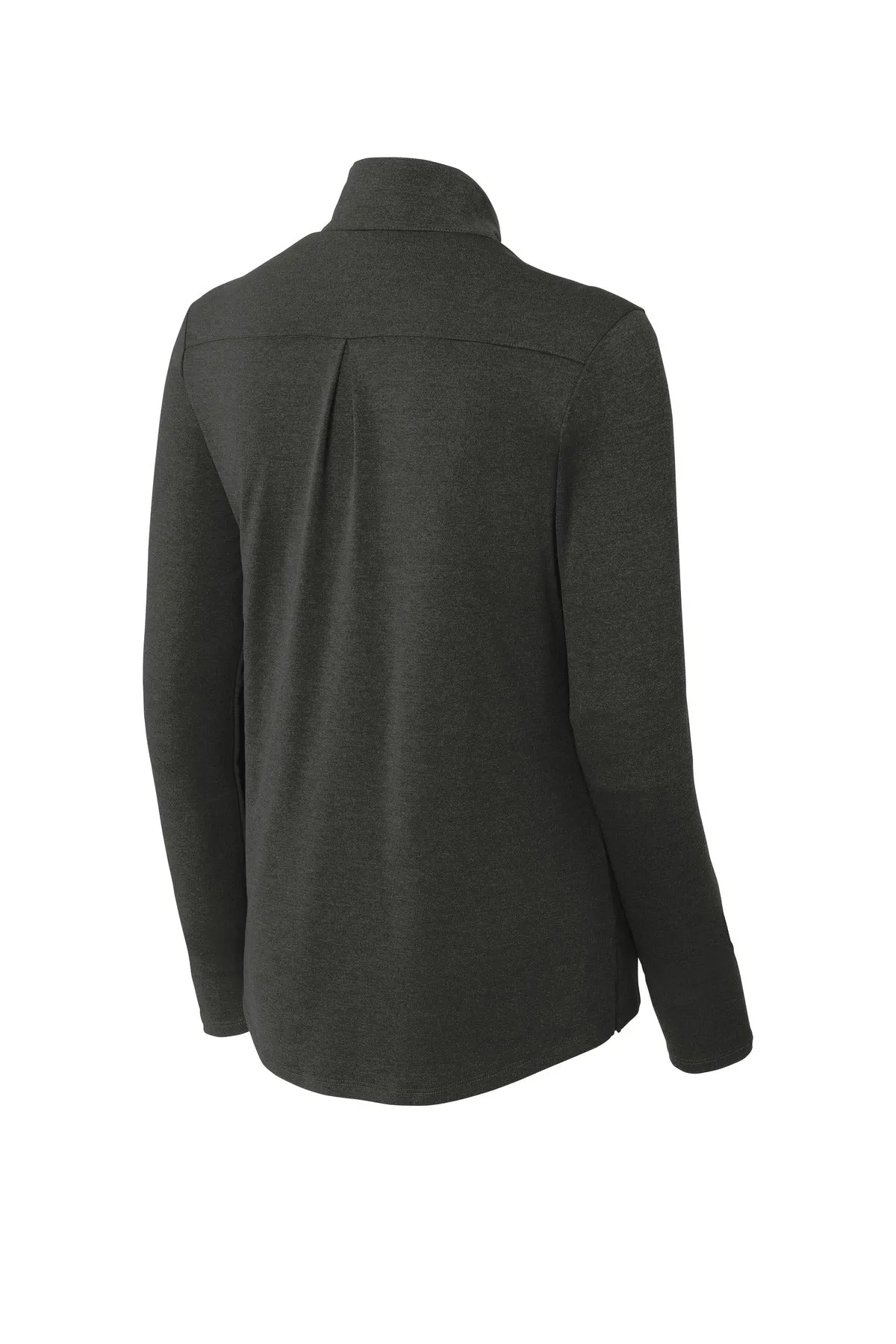 Sport-Tek  Women's Endeavor 1/2-Zip Pullover. LST469 Black Heather