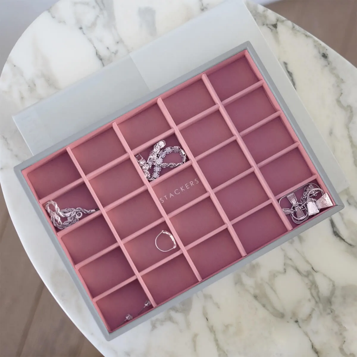 Stackers Classic Jewellery Box (Trinket Layer) - Dove Grey Pink
