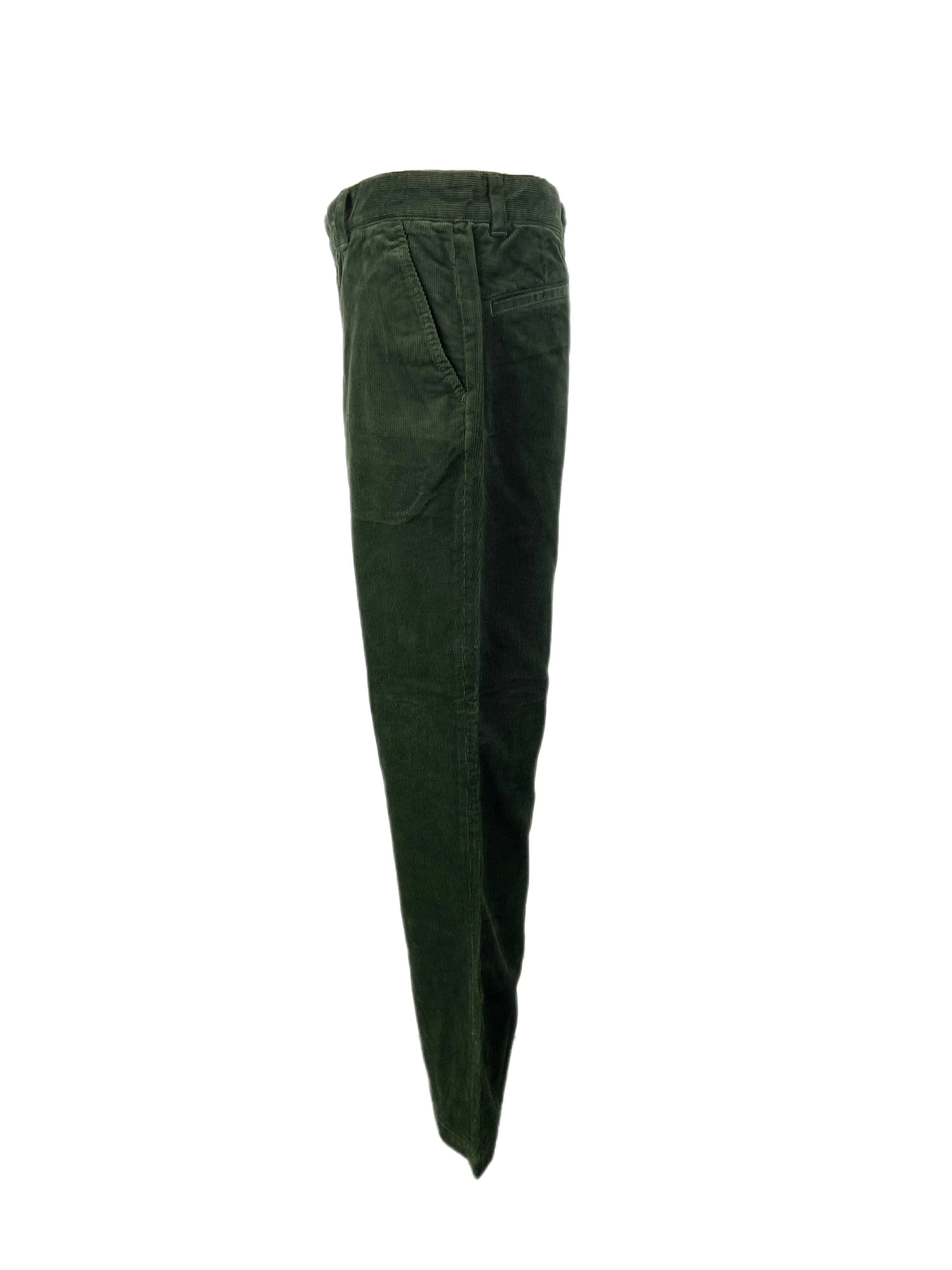 STEVEN ALAN Men's Green Martine Straight Leg Corduroy Pants NWT