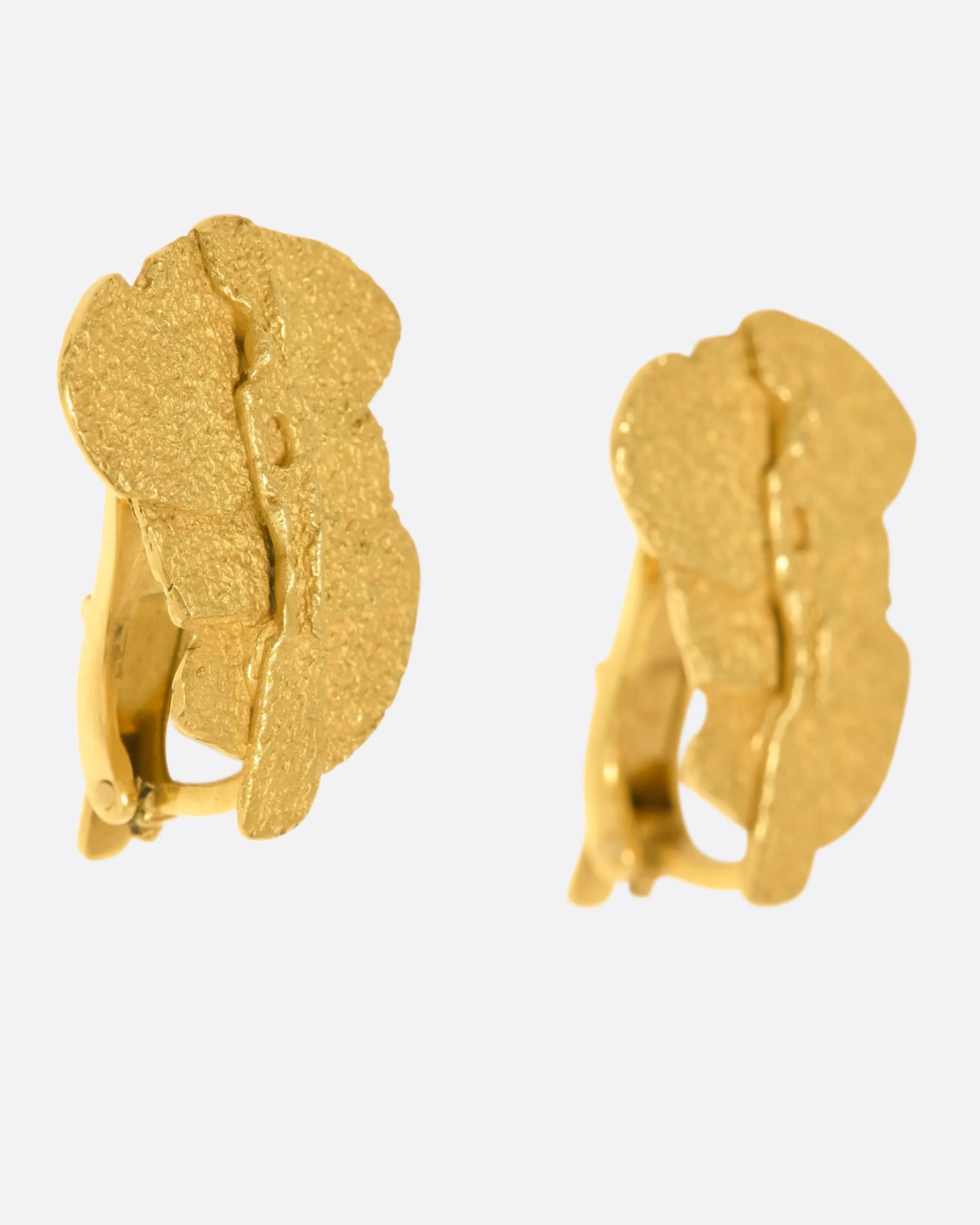 Stipple Clip Earrings