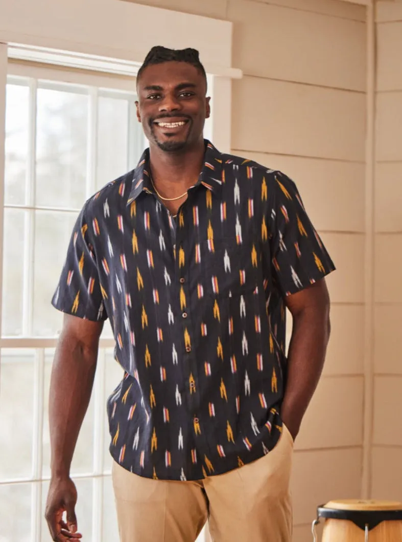 Street Life Short Sleeve Ikat Shirt