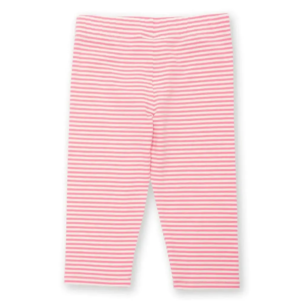 Stripy Pedal Pushers Pink