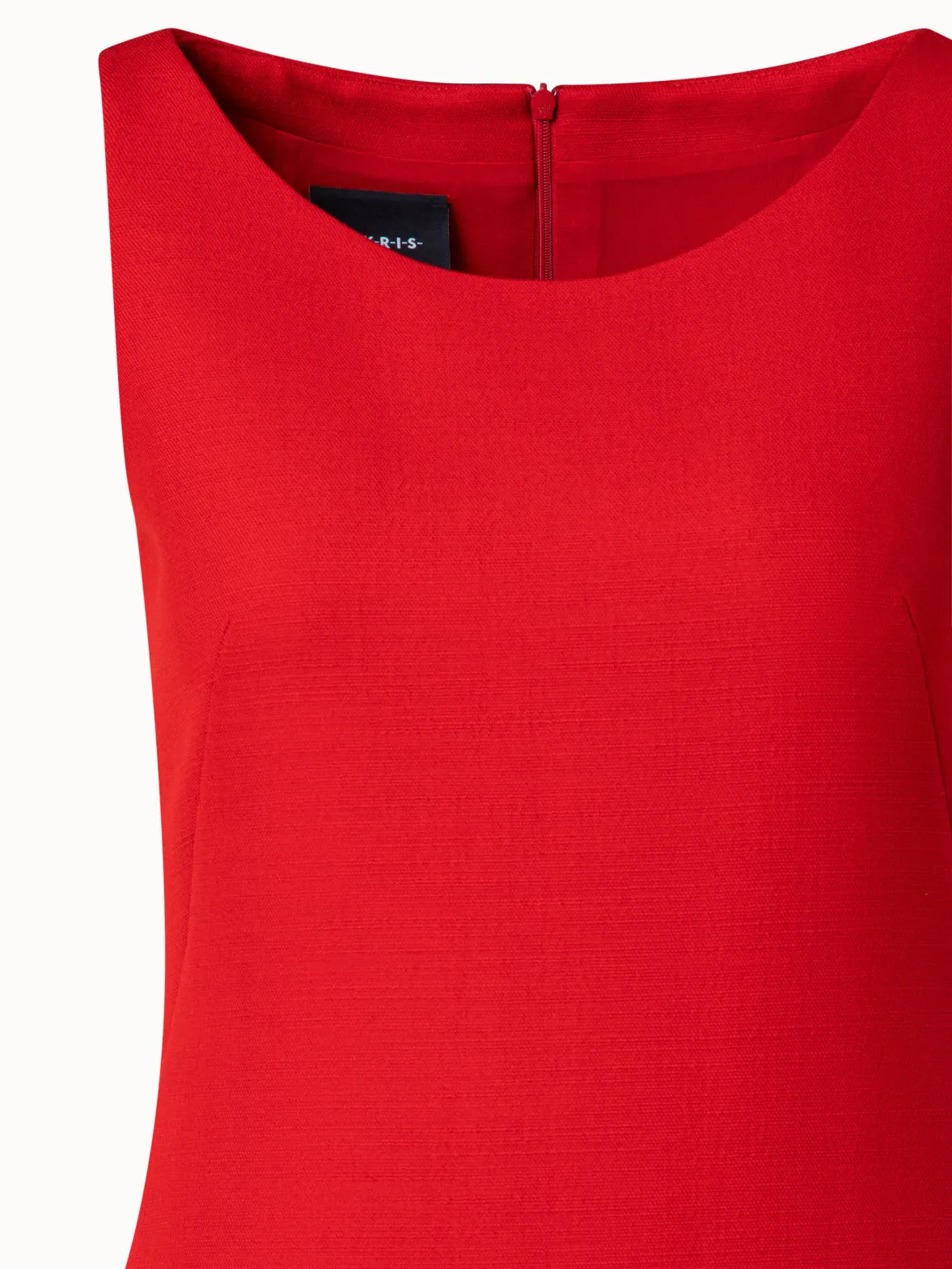 Structured Wool Double-Face Sheath Dress