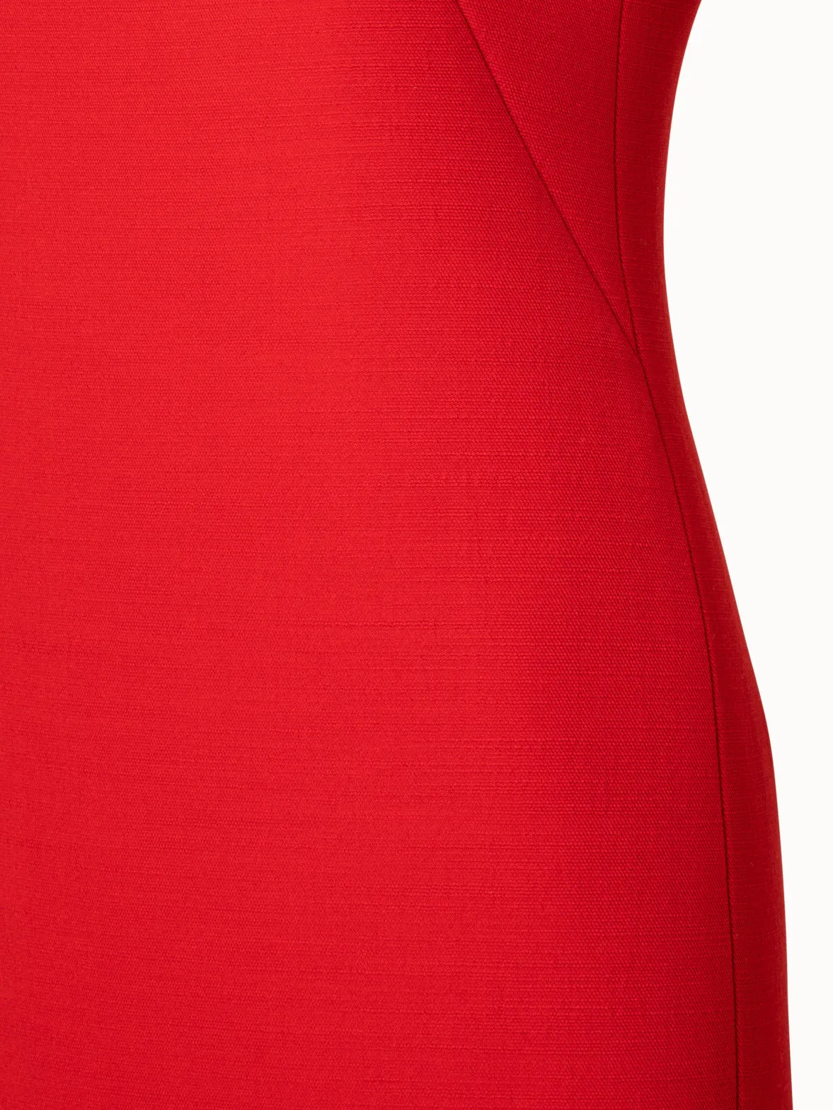 Structured Wool Double-Face Sheath Dress