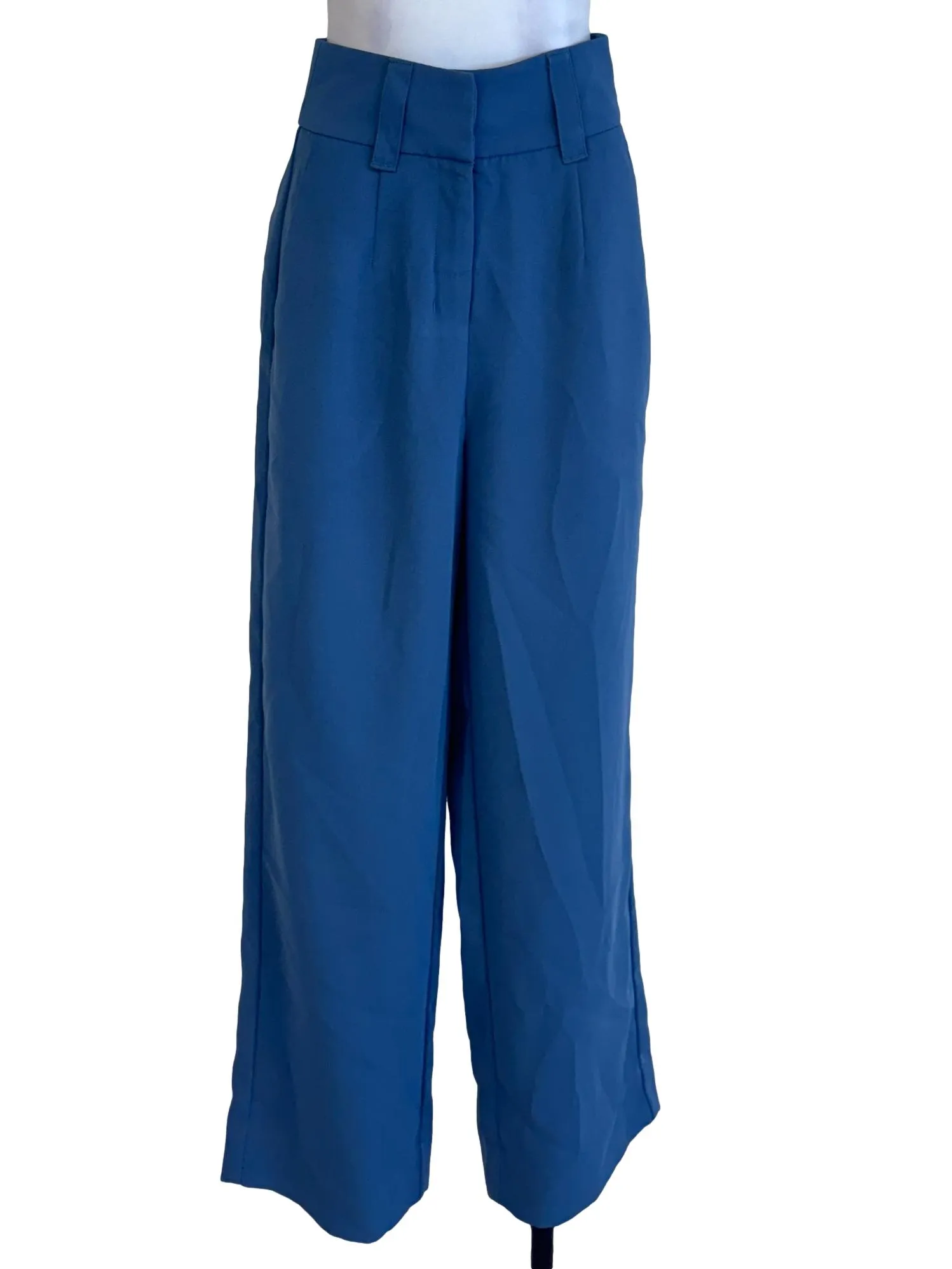 Teal Blue Straight Pants