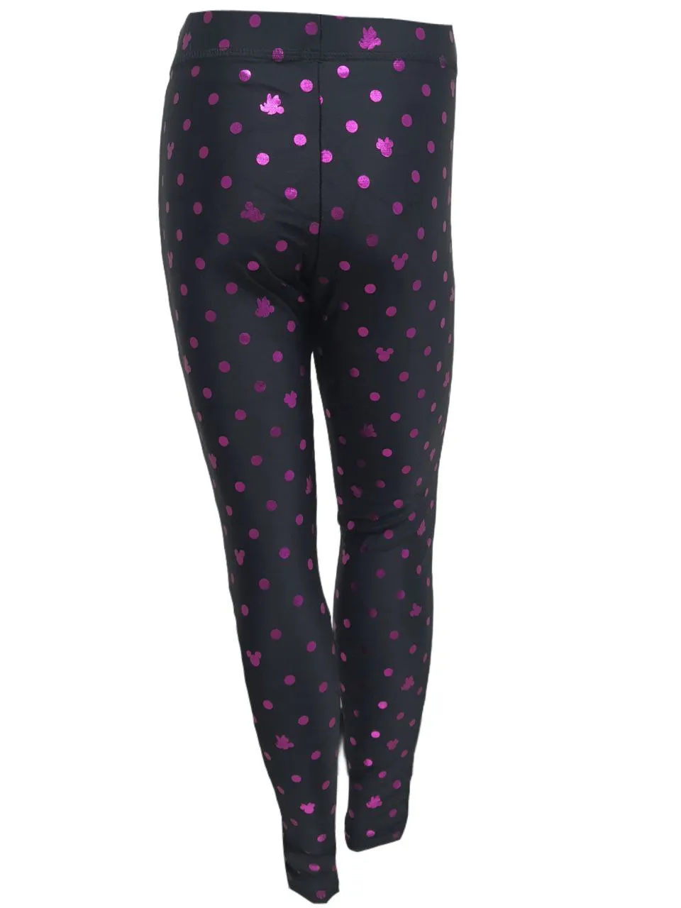 TEREZ Girl's Black Minnie And Mickey Leggings #11178696 NWT