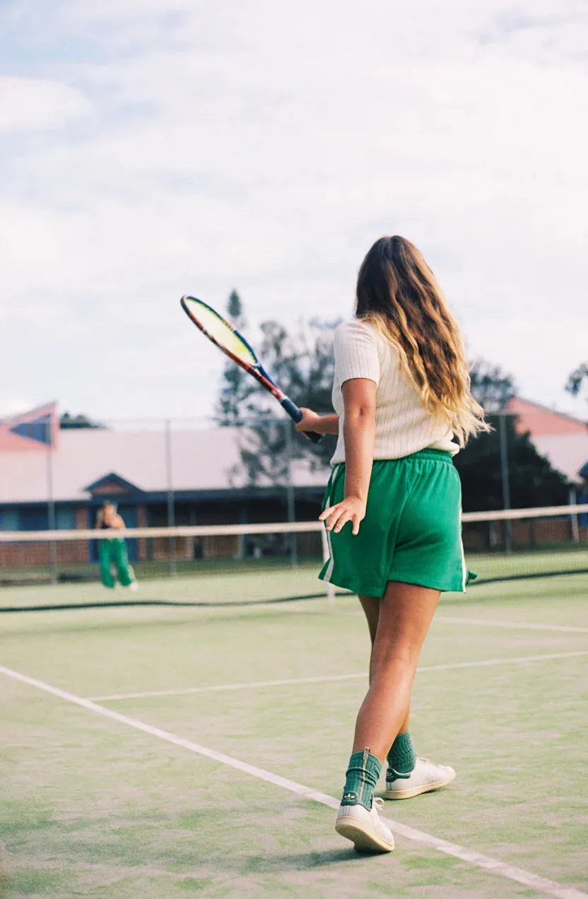 Terry Towelling Short - Green