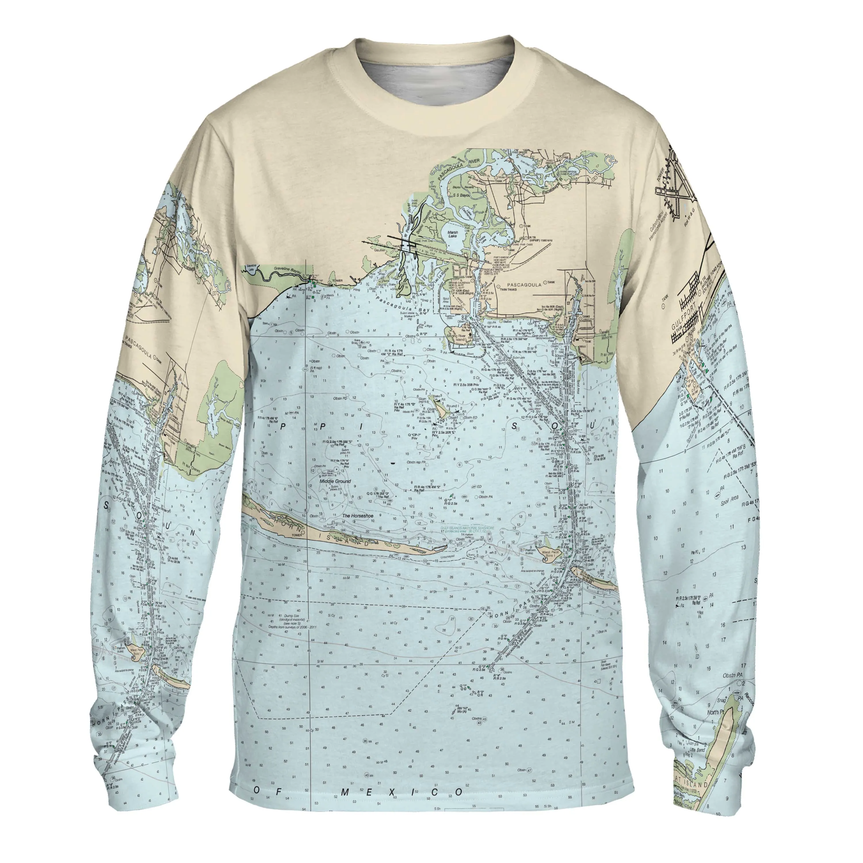 The Gulfport to Biloxi to Pascagoula Long Sleeve Tee